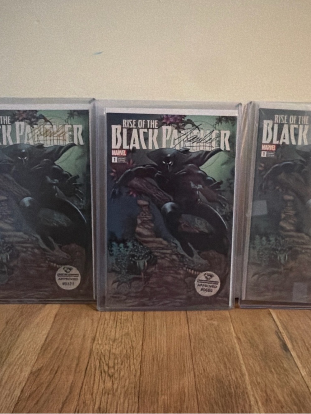 Marvel Black Panther Cover with Black and Green Artwork